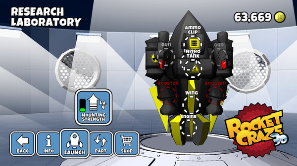 Скриншот из Rocket Craze 3D