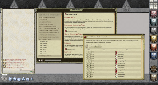 Скриншот из Fantasy Grounds - Ultimate NPCs: Skullduggery (PFRPG)