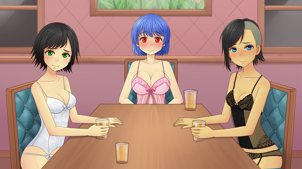 Anime strip poker game