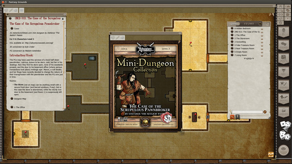 Скриншот из Fantasy Grounds - Mini-Dungeon #013: The Case of the Scrupulous Pawnbroker (5E)