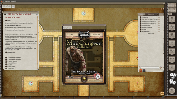 Скриншот из Fantasy Grounds - Mini-Dungeon #014: The Soul of a Prince (5E)