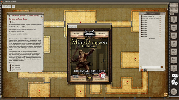 Скриншот из Fantasy Grounds - Mini-Dungeon #015: Torment at Torni Tower (5E)