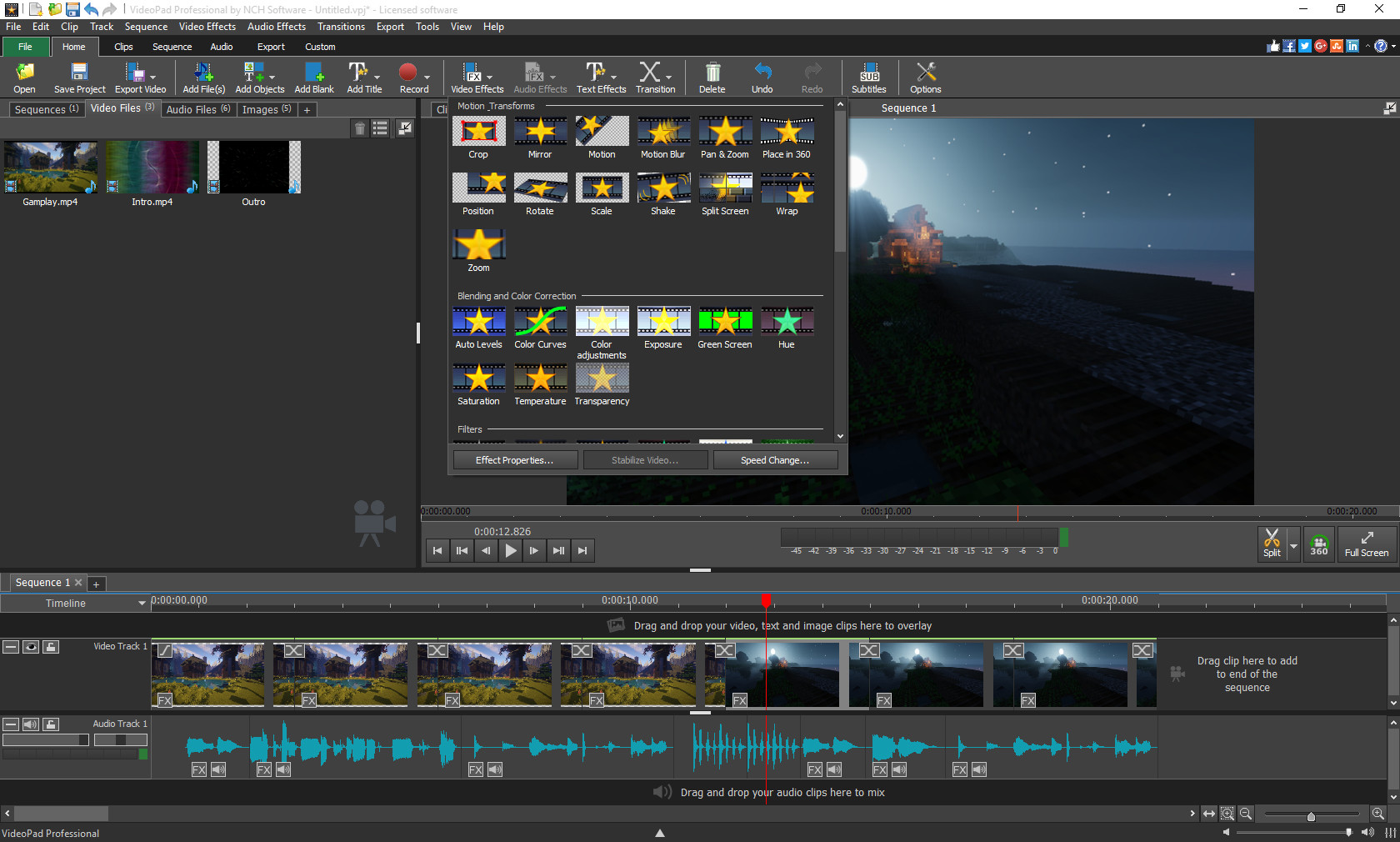 nch software videopad video editor