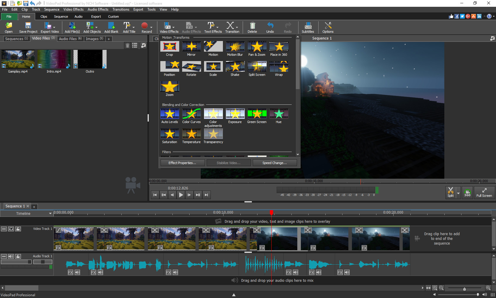 videopad video editor