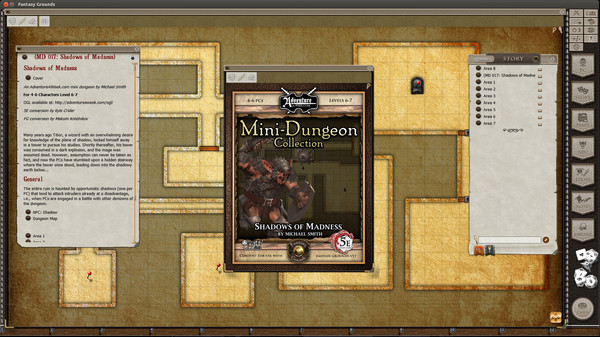 Скриншот из Fantasy Grounds - Mini-Dungeon #017: Shadows of Madness (5E)