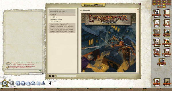 Скриншот из Fantasy Grounds - Lankhmar: City of Thieves (Savage Worlds)