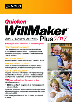 Quicken WillMaker Plus 2017
