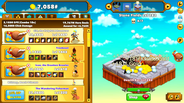 Скриншот из Clicker Heroes: Turkey Auto Clicker