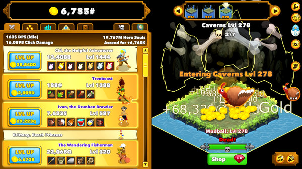 Скриншот из Clicker Heroes: Turkey Auto Clicker