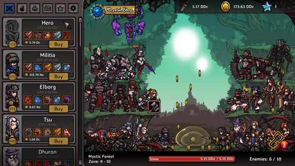 Скриншот из Clicker Guild