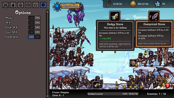 Скриншот из Clicker Guild