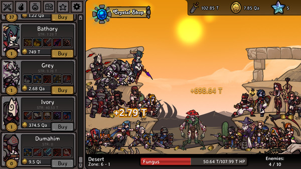 Скриншот из Clicker Guild