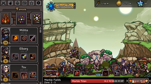 Скриншот из Clicker Guild