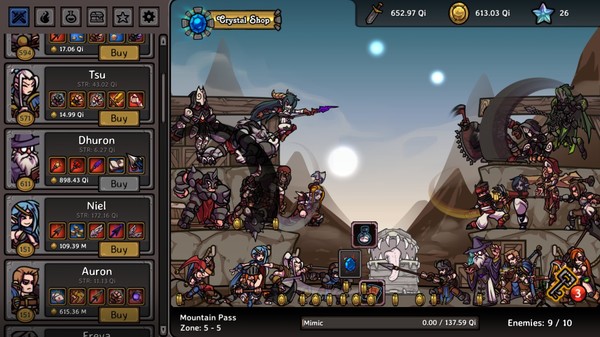 Скриншот из Clicker Guild