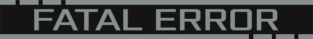 FATAL ERROR - RTS Logo