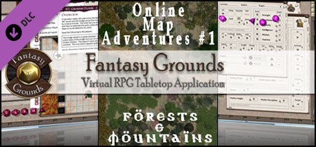 Fantasy Grounds - Map Adventures #1 - Forests & Mountains (Map and Token Pack) cover art