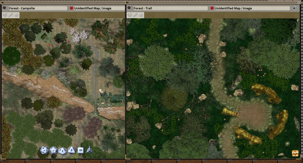 Скриншот из Fantasy Grounds - Map Adventures #1 - Forests & Mountains (Map and Token Pack)