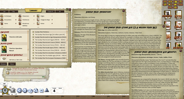 Скриншот из Fantasy Grounds - TimeZero: Operative's Manual (Savage Worlds)