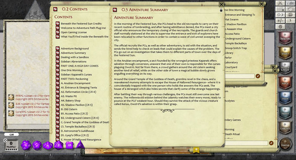 Скриншот из Fantasy Grounds -  Beneath the Festered Sun (PFRPG)