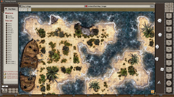 Скриншот из Fantasy Grounds - Black Scroll Games - Tropical Islands (Map Pack)