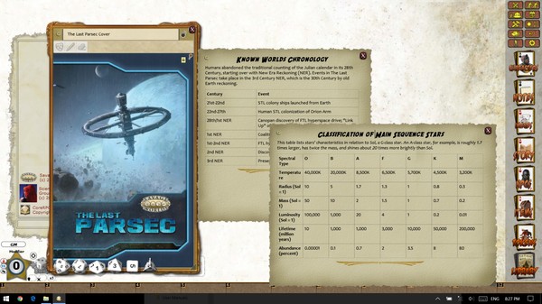 Скриншот из Fantasy Grounds - The Last Parsec: Core (Savage Worlds)