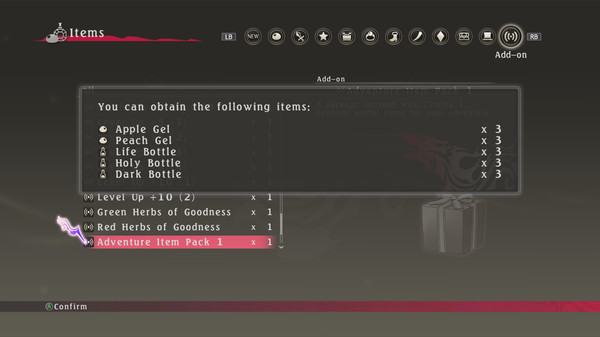 Скриншот из Tales of Berseria™ - Adventure Item Pack 1