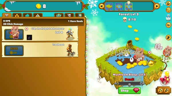 Скриншот из Clicker Heroes: Red-Nosed Clickdeer