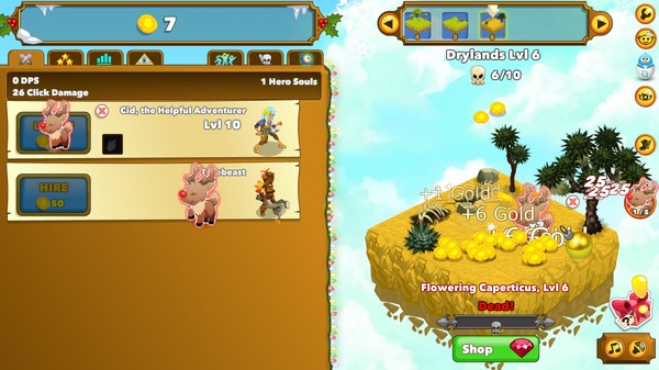 Скриншот из Clicker Heroes: Red-Nosed Clickdeer