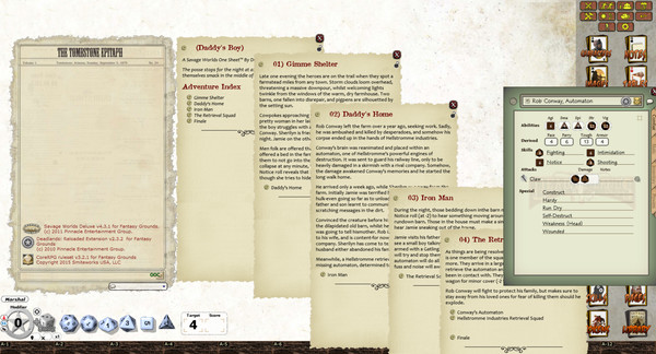 Скриншот из Fantasy Grounds - Deadlands Reloaded: OneSheet Adventure PAK (Savage Worlds)