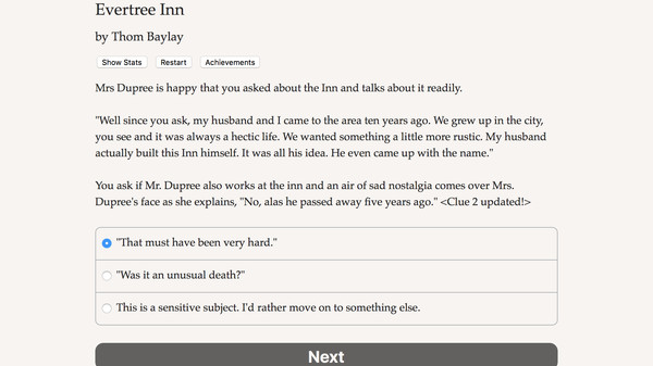 Evertree Inn game for Linux 1