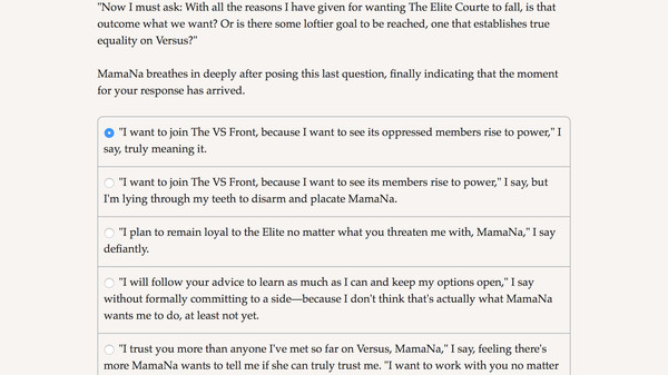 VERSUS: The Elite Trialsfor windows and Linux 1