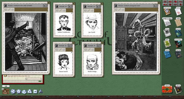 Скриншот из Fantasy Grounds - Call of Cthulhu: Crack'd and Cook'd Manse (CoC)