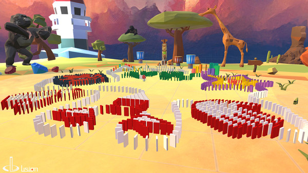 Скриншот из Domino Craft VR