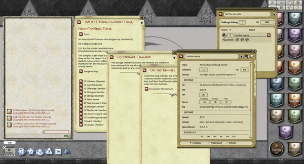 Скриншот из Fantasy Grounds - Mini-Dungeon #012: Nekh-ta-Nebi's Tomb (PFRPG)