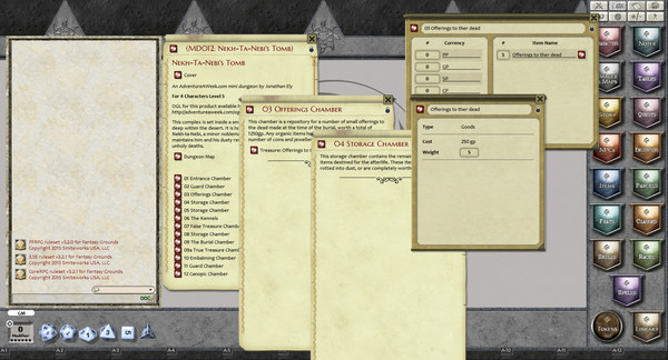 Скриншот из Fantasy Grounds - Mini-Dungeon #012: Nekh-ta-Nebi's Tomb (PFRPG)