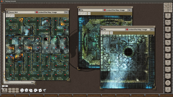 Скриншот из Fantasy Grounds - Black Scrolls Sewer (Map Pack)