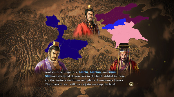 Скриншот из RTK13 - Best scenario for "RTK" (Asia): "Battle for the Han Court" 『三國志』シナリオ案最優秀作品（アジア）「漢室三分戦」