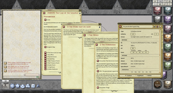 Скриншот из Fantasy Grounds - Mini-Dungeon #013: The Case of the Scrupulous Pawnbroker (PFRPG)