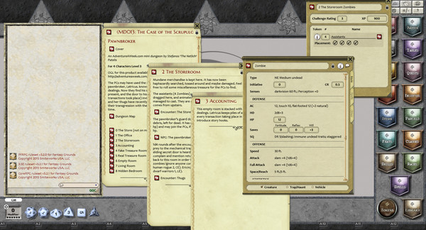 Скриншот из Fantasy Grounds - Mini-Dungeon #013: The Case of the Scrupulous Pawnbroker (PFRPG)