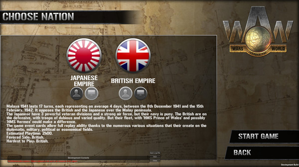 Скриншот из Wars Across the World: Malaya1941
