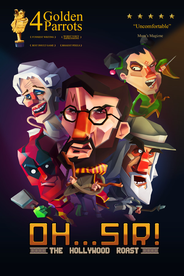 Steam portrait for Oh...Sir! The Hollywood Roast.