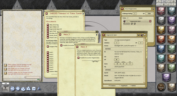 Скриншот из Fantasy Grounds - Mini-Dungeon #015: Torment at Torni Tower (PFRPG)