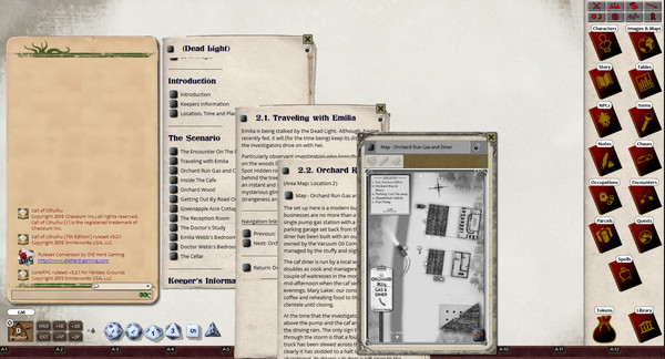 Скриншот из Fantasy Grounds - Dead Light (CoC7E)