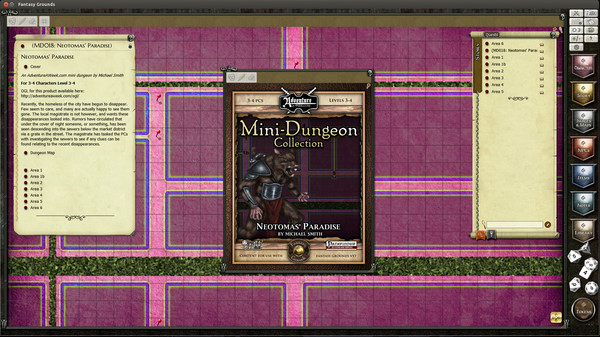 Скриншот из Fantasy Grounds - Mini-Dungeon #018: Neotomas' Paradise (PFRPG)