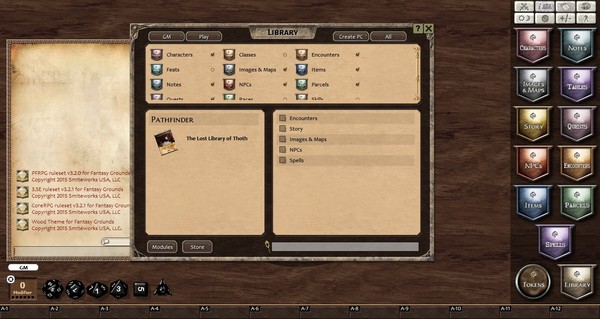 Скриншот из Fantasy Grounds - The Lost Library of Thoth (PFRPG)