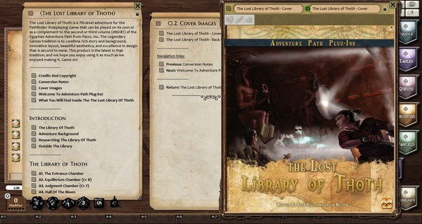 Скриншот из Fantasy Grounds - The Lost Library of Thoth (PFRPG)