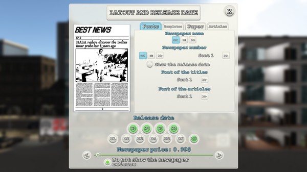 Скриншот из News Tycoon
