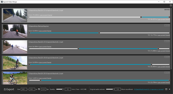 liquivid Video Merge requirements