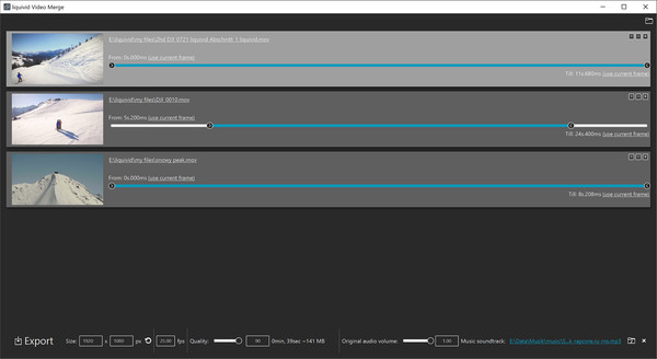 liquivid Video Merge recommended requirements