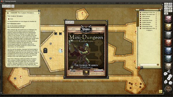 Скриншот из Fantasy Grounds - Mini-Dungeon #019: The Goblin Warren (PFRPG)